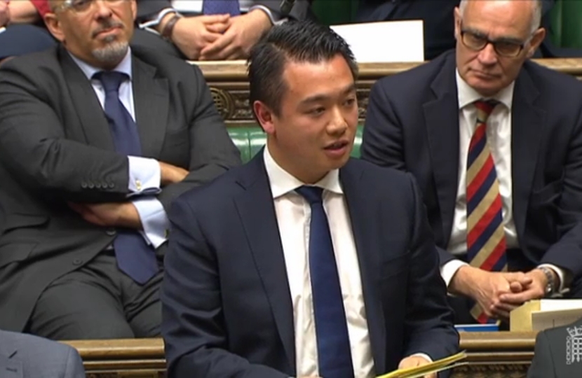 Alan Mak making his Maiden Speech in the House of Commons