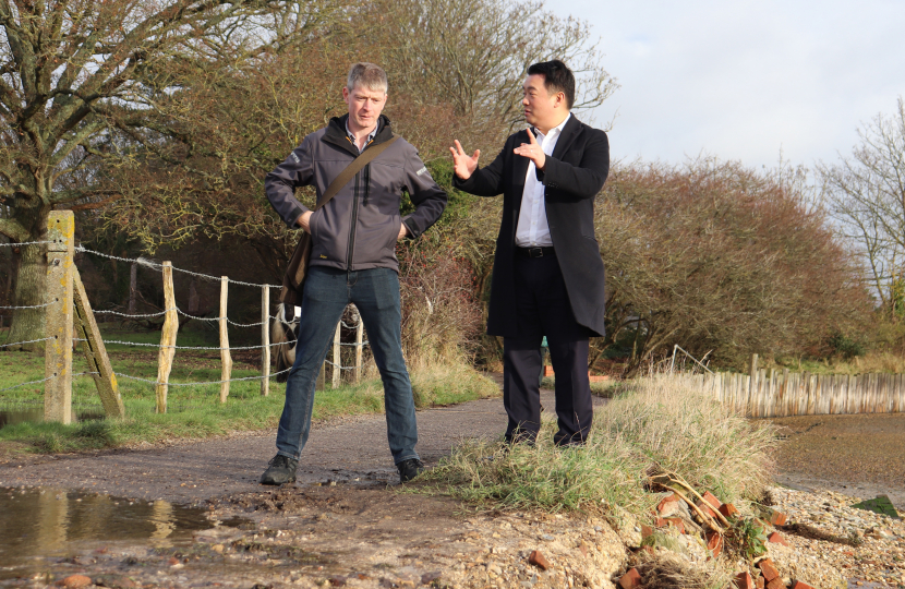 Local MP Alan Mak is working hard to protect Langstone Mill Pond and the footpath