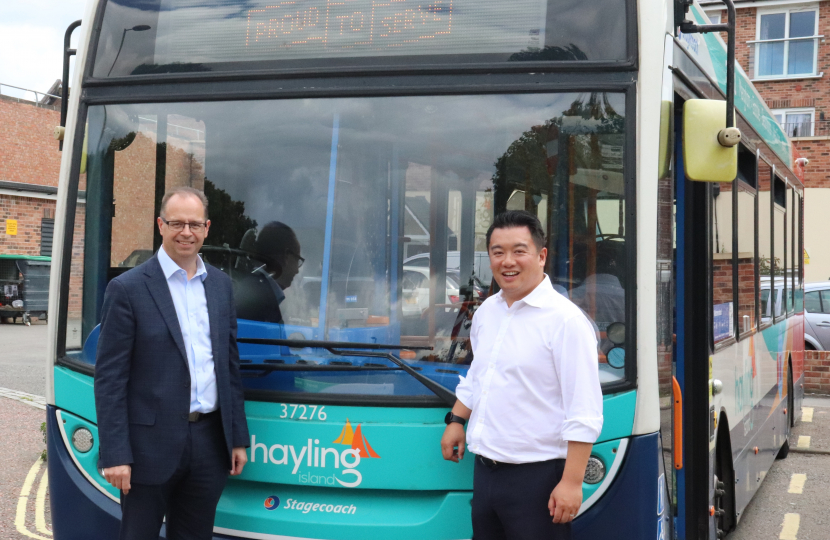 Alan takes the S21 bus to Leigh Park from Havant Bus Station using the £2 single fare.