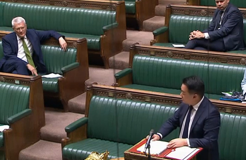 Alan Mak speaking at the Despatch Box in the House of Commons