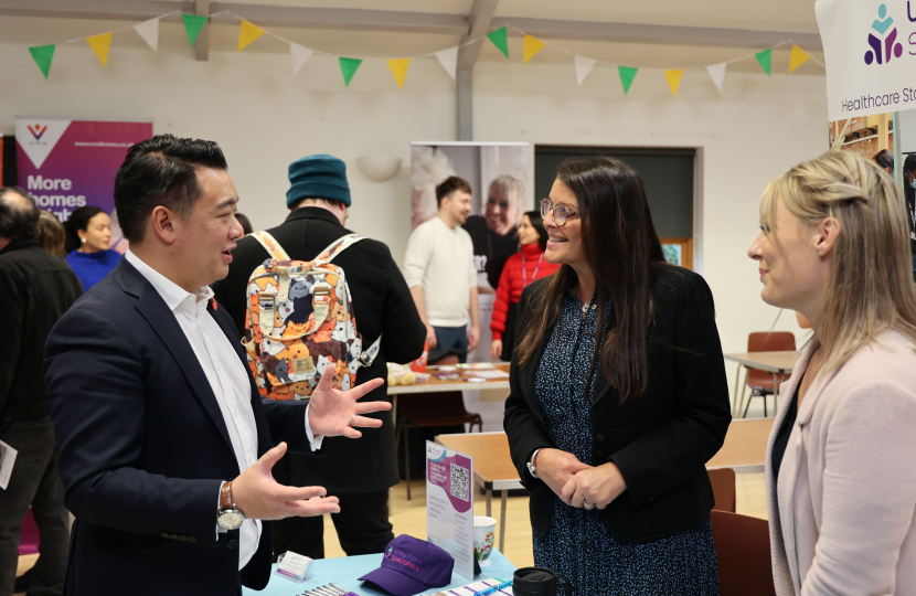 Local MP Alan Mak hosts successful 9th annual Havant Constituency Jobs, Apprenticeships and Careers Fair at Bedhampton Community Centre