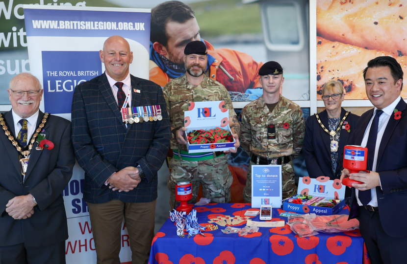 Local MP Alan Mak launches Royal British Legion Poppy Appeal