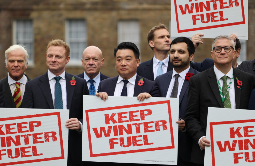 Local MP Alan Mak joins Westminster protest against removal of Winter Fuel Payment from pensioners