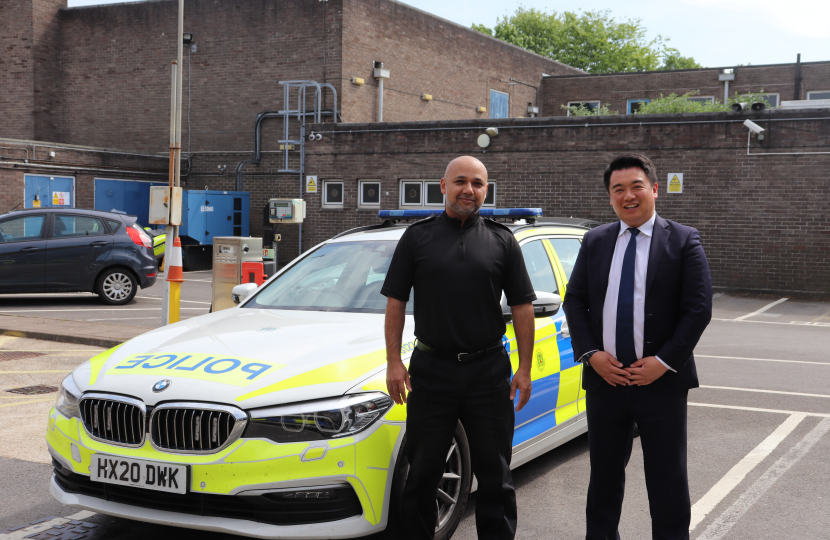 Local MP Alan Mak met Havant Police District Commander Habs Rahman earlier this year