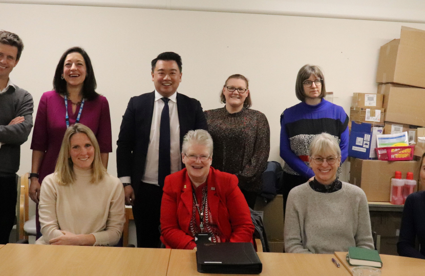 Local MP Alan Mak with participants of the latest meeting of the Hayling Island Health Forum.