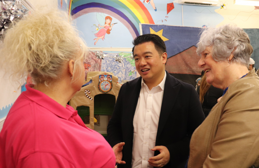 Local MP Alan Mak visits St Clare's Pre-School in Warren Park, Leigh Park for children’s Nativity performance