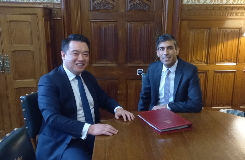 Local MP Alan Mak met with Rishi Sunak ahead of the Spring Statement