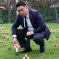 Local MP Alan Mak plants cross in Parliament's Garden of Remembrance to honour Havant Constituency's fallen