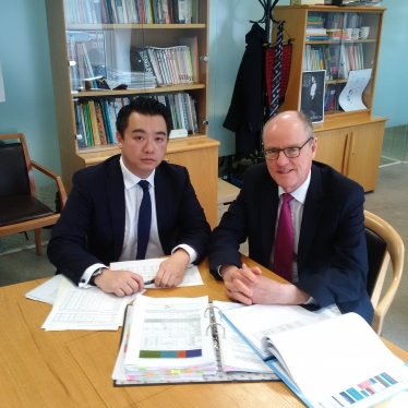 Alan Mak MP lobbies Schools Minister Nick Gibb MP at the Department for Education 