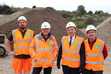 Alan Mak MP was given a site tour by managing director Mick Balch