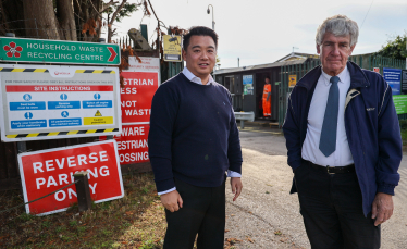 Local MP Alan Mak leads successful community campaign to keep Hayling tip open with County Councillor Lance Quantrill