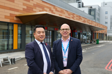 Local MP Alan Mak gets first tour of new £65m Emergency Department at QA Hospital 