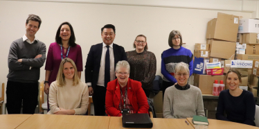 Local MP Alan Mak with participants of the latest meeting of the Hayling Island Health Forum.